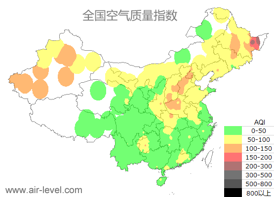 空气质量实时地图 2025-10-24 19:00