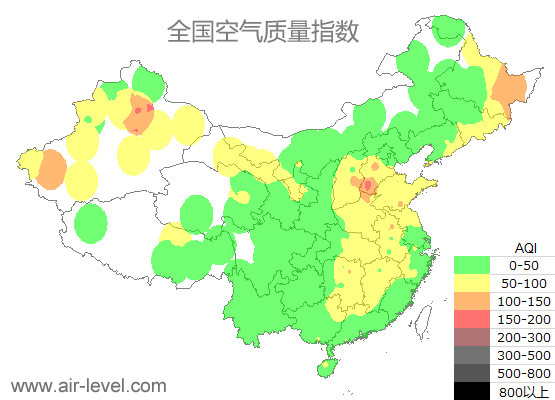 空气质量实时地图 2025-10-26 09:00