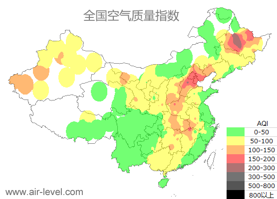 空气质量实时地图 2025-10-30 00:00