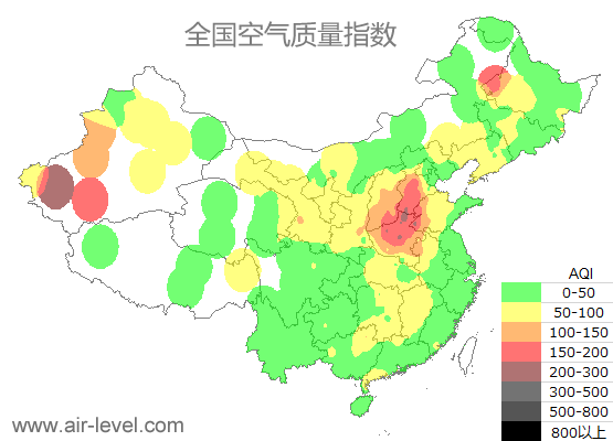 空气质量实时地图 2025-10-31 00:00