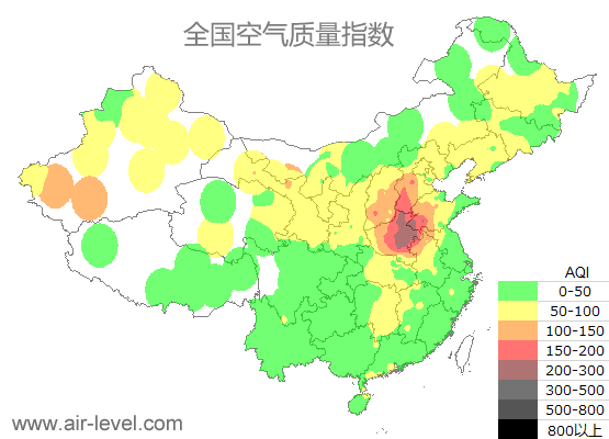 空气质量实时地图 2025-10-31 10:00