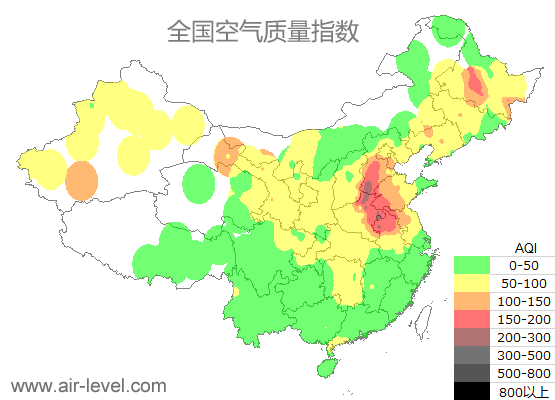 空气质量实时地图 2025-10-31 20:00