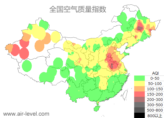 空气质量实时地图 2025-10-31 23:00