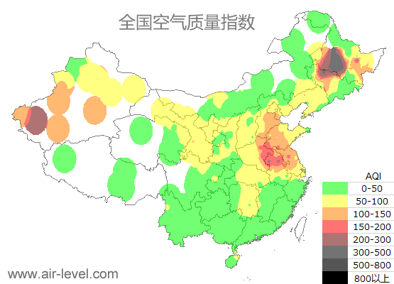 空气质量实时地图 2025-11-01 02:00