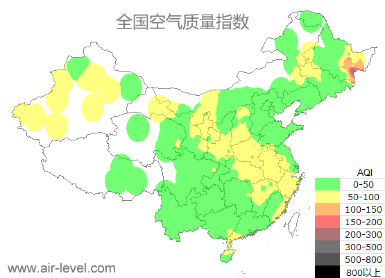 空气质量实时地图 2025-11-02 18:00