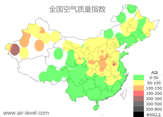 空气质量实时地图 2025-11-04 00:00