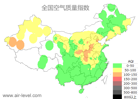 空气质量实时地图 2025-11-04 14:00