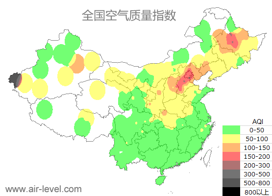 空气质量实时地图 2025-11-05 15:00