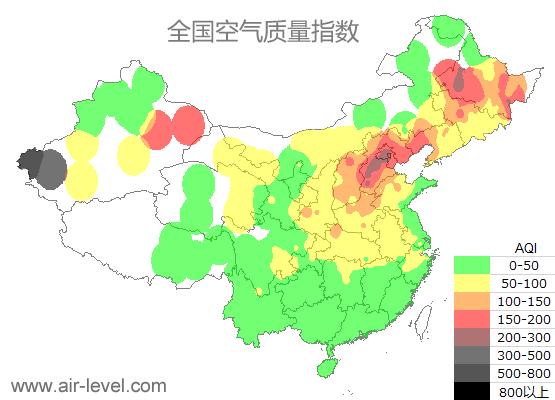 空气质量实时地图 2025-11-05 21:00