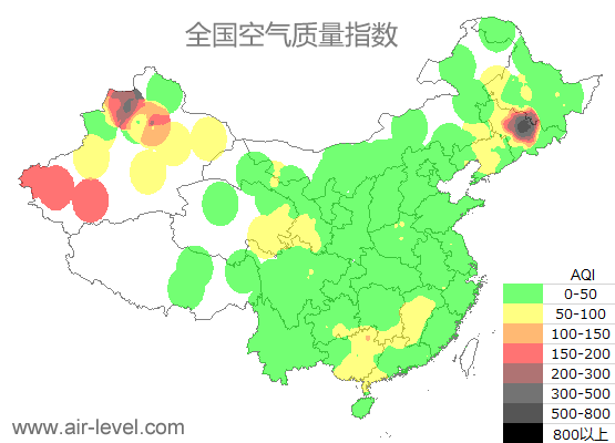 空气质量实时地图 2025-11-17 18:00