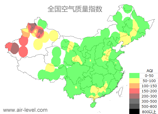 空气质量实时地图 2025-11-17 23:00