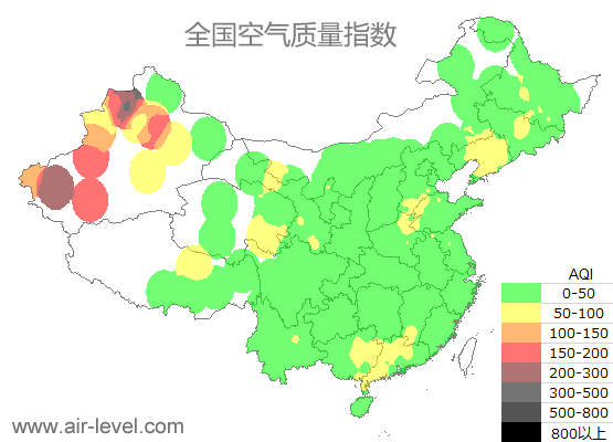 空气质量实时地图 2025-11-18 00:00