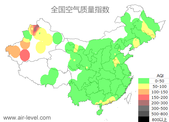 空气质量实时地图 2025-11-18 06:00