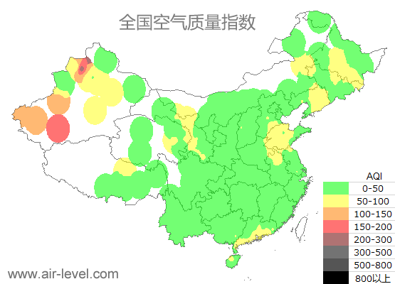 空气质量实时地图 2025-11-18 08:00