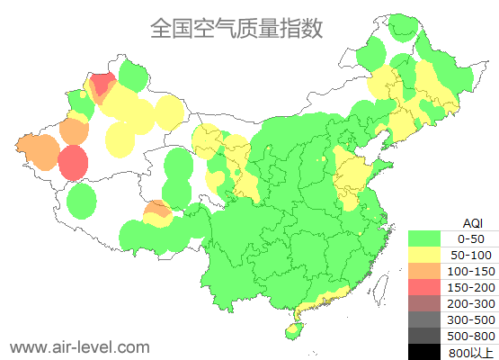 空气质量实时地图 2025-11-18 09:00