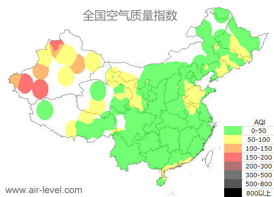 空气质量实时地图 2025-11-18 10:00