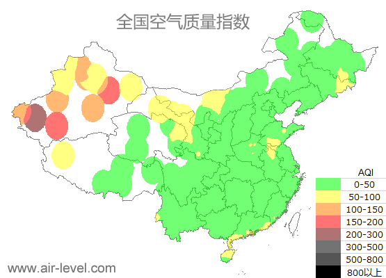 空气质量实时地图 2025-11-18 12:00
