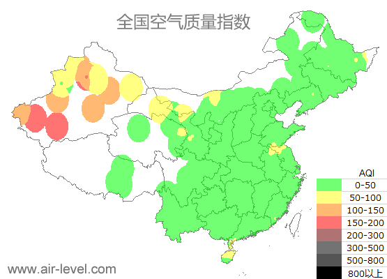 空气质量实时地图 2025-11-18 15:00