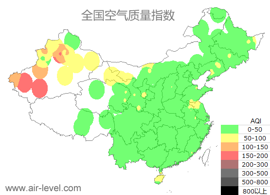 空气质量实时地图 2025-11-18 17:00
