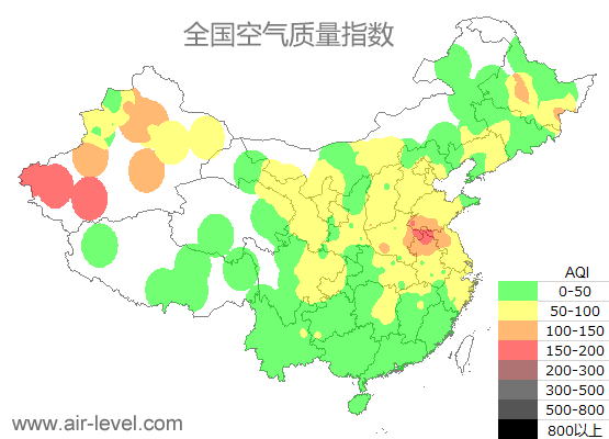 空气质量实时地图 2025-11-21 07:00
