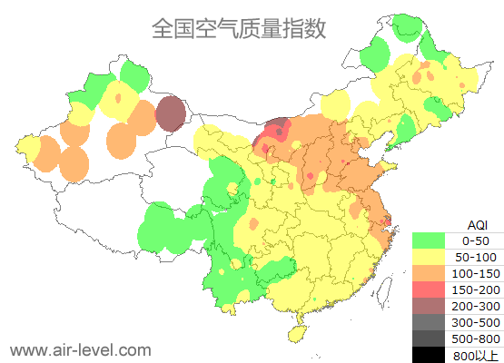 空气质量实时地图 2025-11-28 18:00