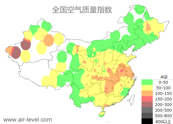 空气质量实时地图 2025-12-08 00:00
