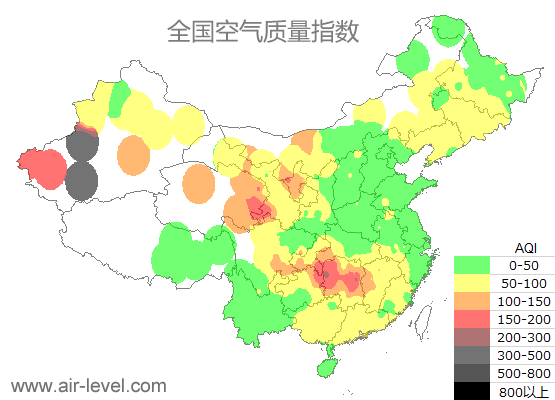 空气质量实时地图 2025-12-12 18:00