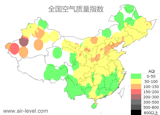 空气质量实时地图 2025-12-15 17:00