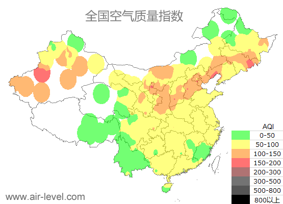 空气质量实时地图 2025-12-15 19:00