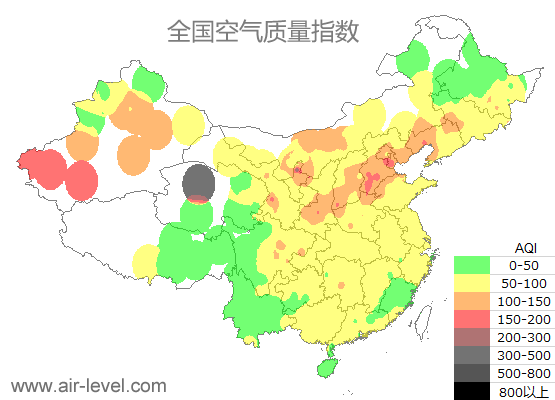 空气质量实时地图 2025-12-16 00:00