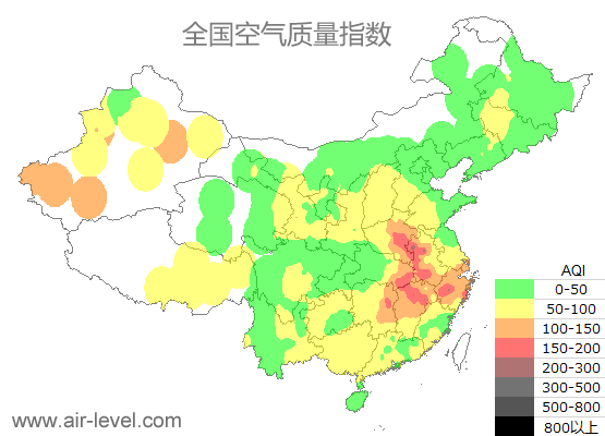 空气质量实时地图 2025-12-20 23:00