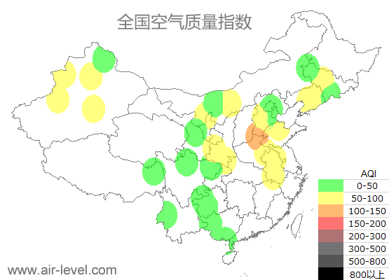 空气质量实时地图 2025-12-24 06:00