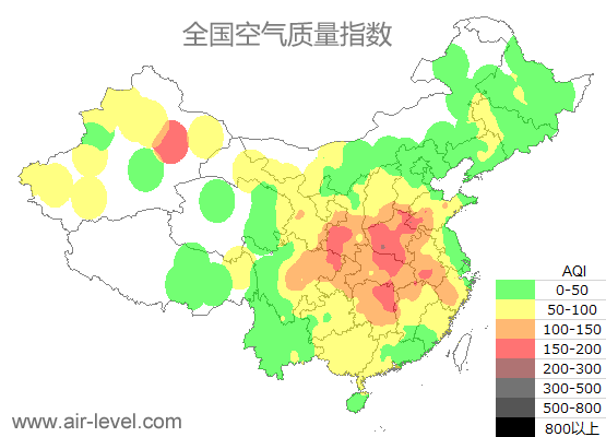 空气质量实时地图 2025-12-30 19:00