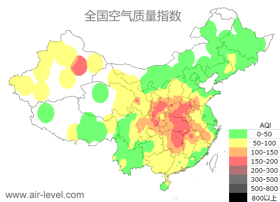 空气质量实时地图 2025-12-30 23:00