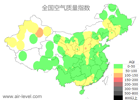 空气质量实时地图 2026-01-01 08:00