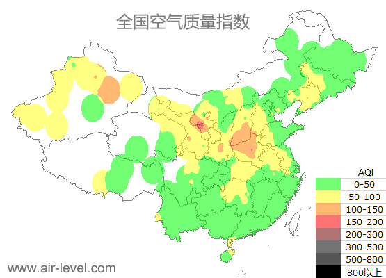 空气质量实时地图 2026-01-02 04:00