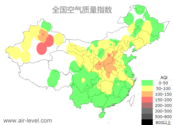 空气质量实时地图 2026-01-02 18:00