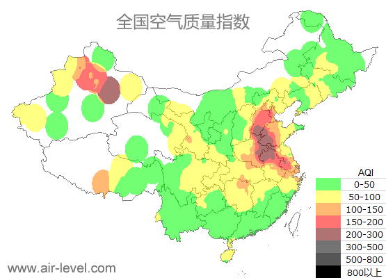 全国空气质量指数图 2026-01-06 00:00